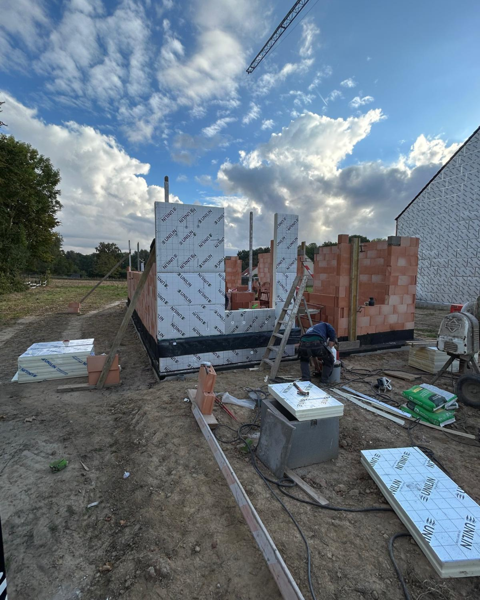 Nieuwbouwproject in Halle gecoördineerd door NB-Projects