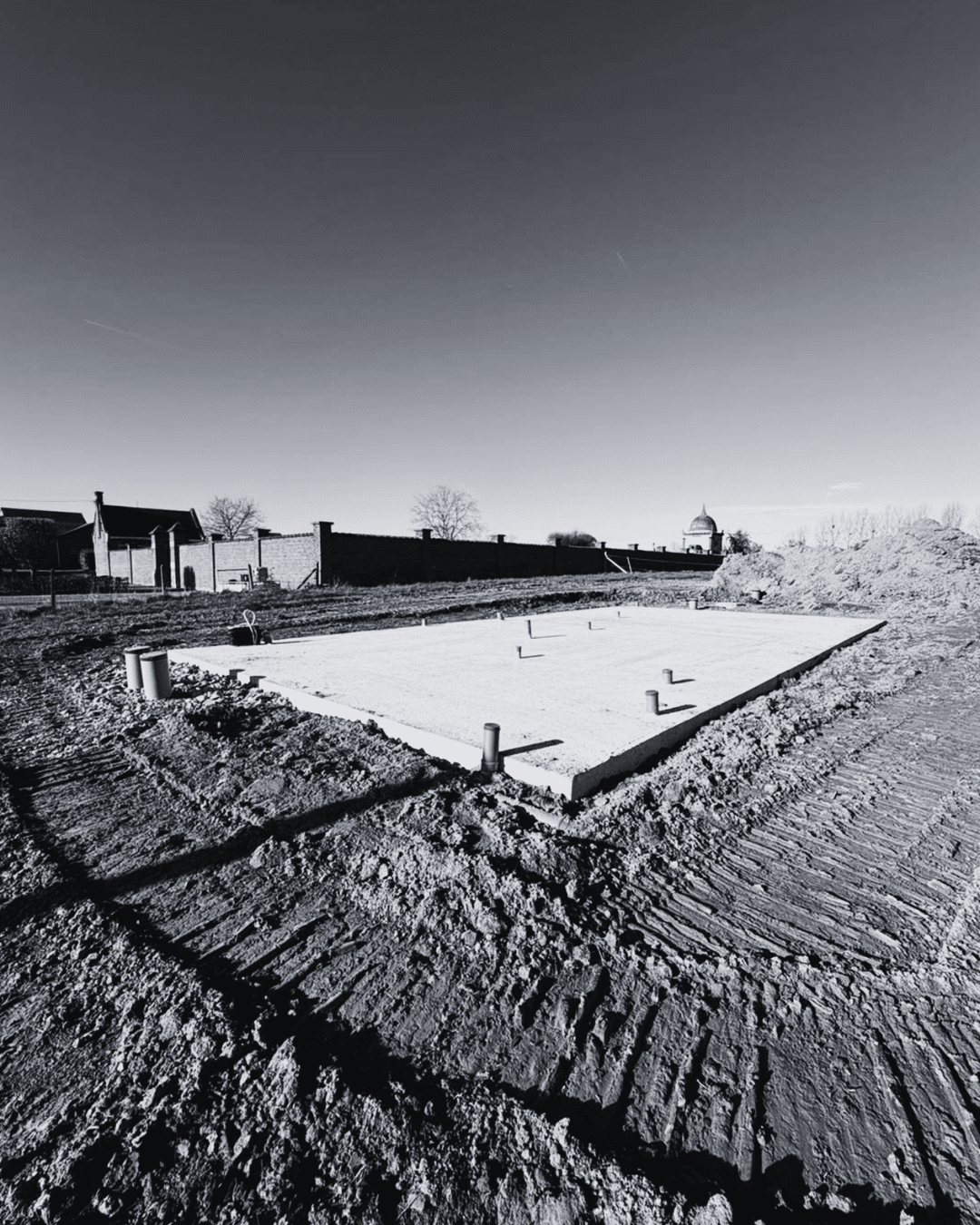 stappen van een huis bouwen